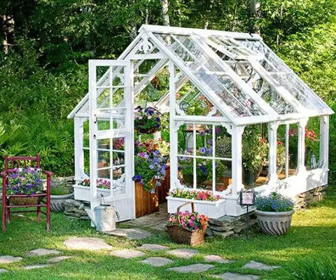 Backyard Light Dep Greenhouse For Vegetables With Roof Ventilation System