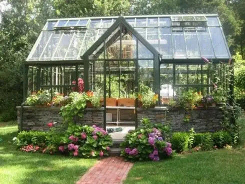 Backyard Light Dep Greenhouse For Vegetables With Roof Ventilation System