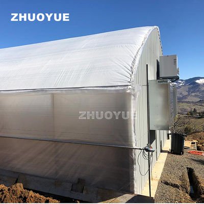 Tunnel 100% Light Deprivation Blackout System Greenhouse With Hydrophobic System