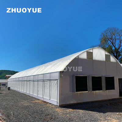 Tunnel 100% Light Deprivation Blackout System Greenhouse With Hydrophobic System